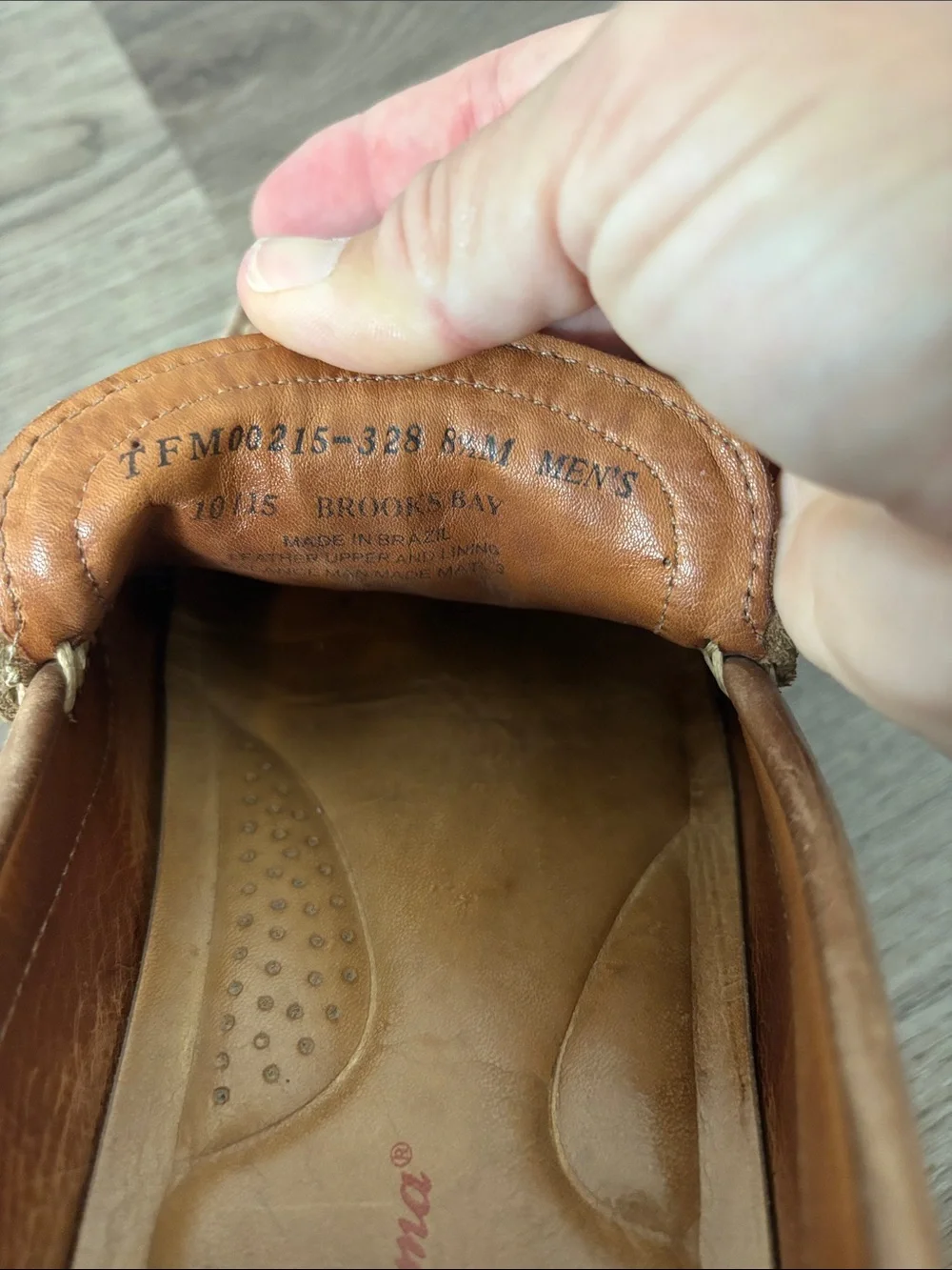 Tommy Bahama Brooks Bay Woven Brown Leather Slip On Loafer Shoes